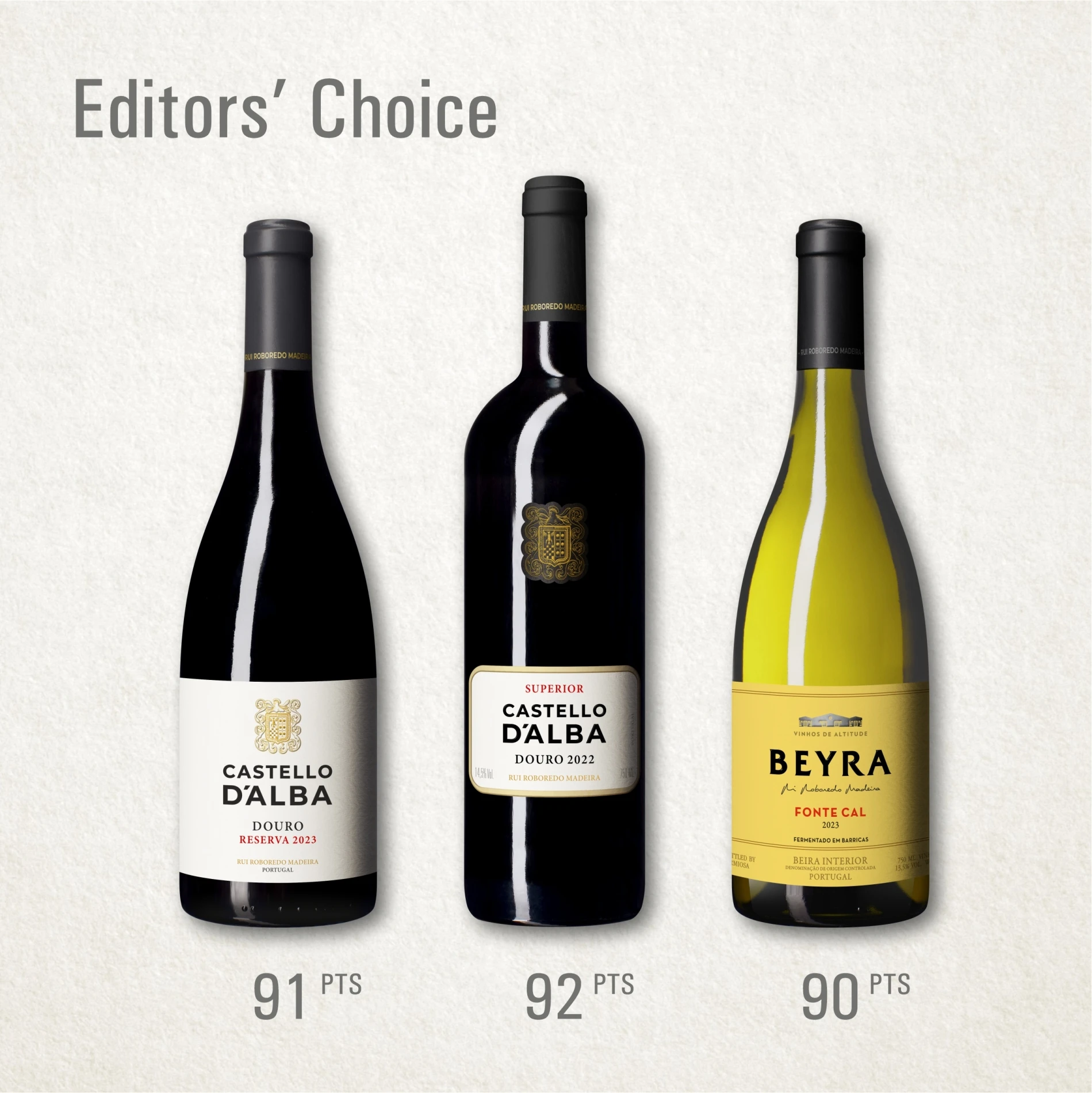 Três vinhos Rui Roboredo Madeira distinguidos como Editors’ Choice pela Wine Enthusiast